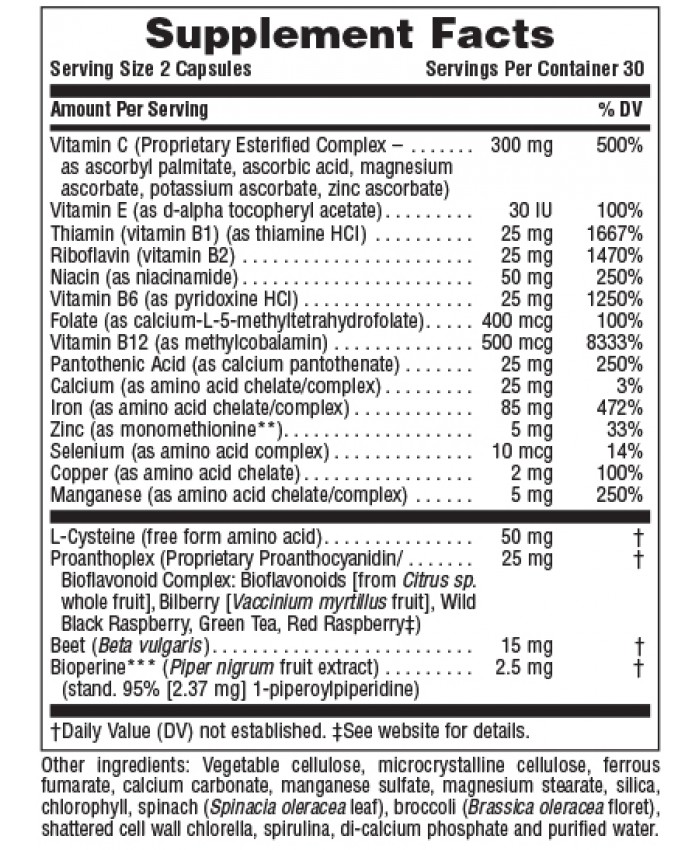 Nature's Plus Hema Plex 60vcaps